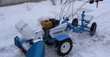 Эксплуатация мотоблока зимой